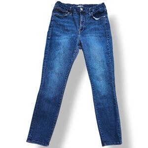 Good American Good Legs Skinny Jeans Size 12/31 Dark Blue Wash Stretch Bodycon